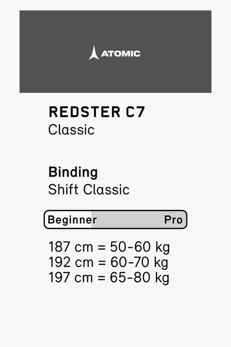 ATOMIC Redster C7 Skintec med set sci di fondo 23/24
