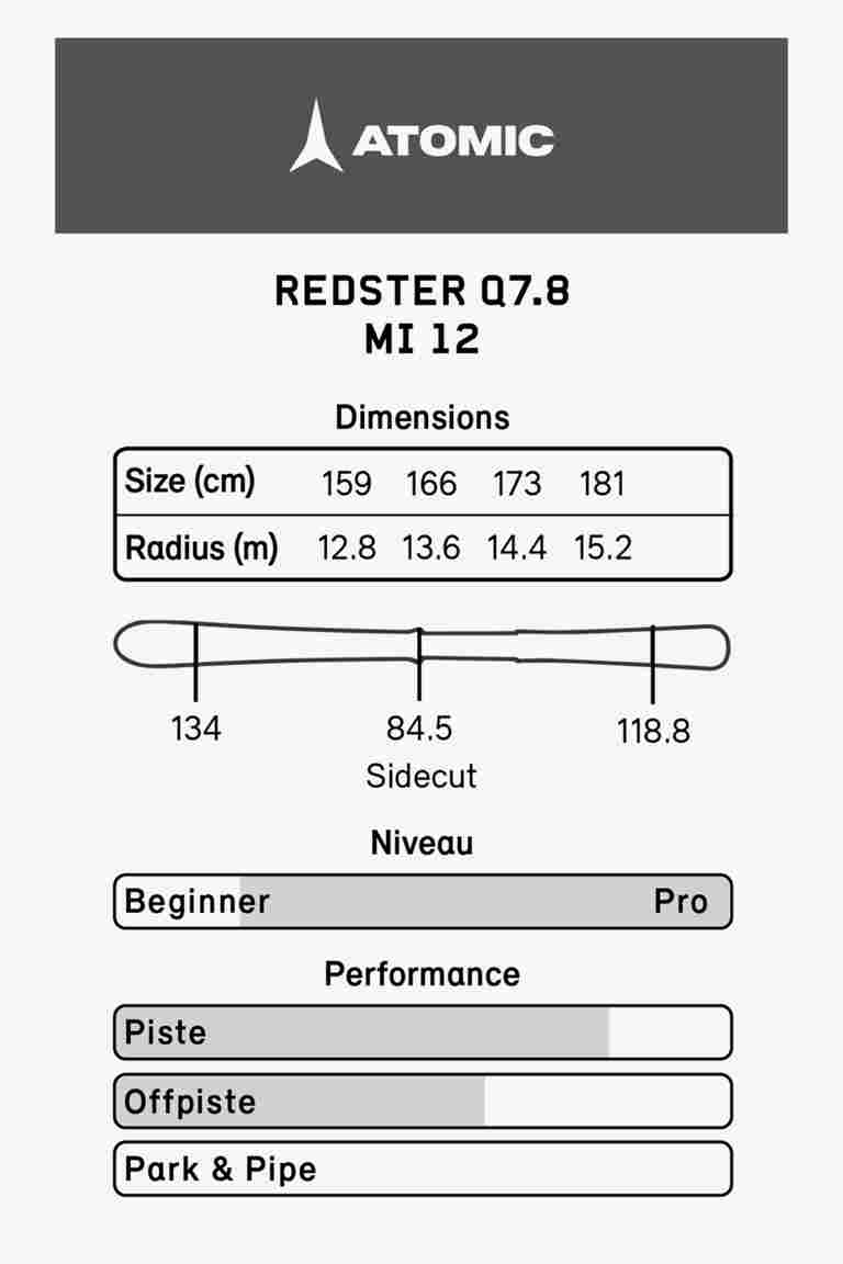 ATOMIC Redster Q7.8 Revoshock C Ski Set 24/25 in 159 ochsnersport.ch