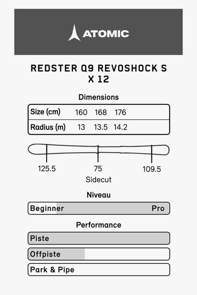 ATOMIC Redster Q9 Revoshock S Ski Set 23/24