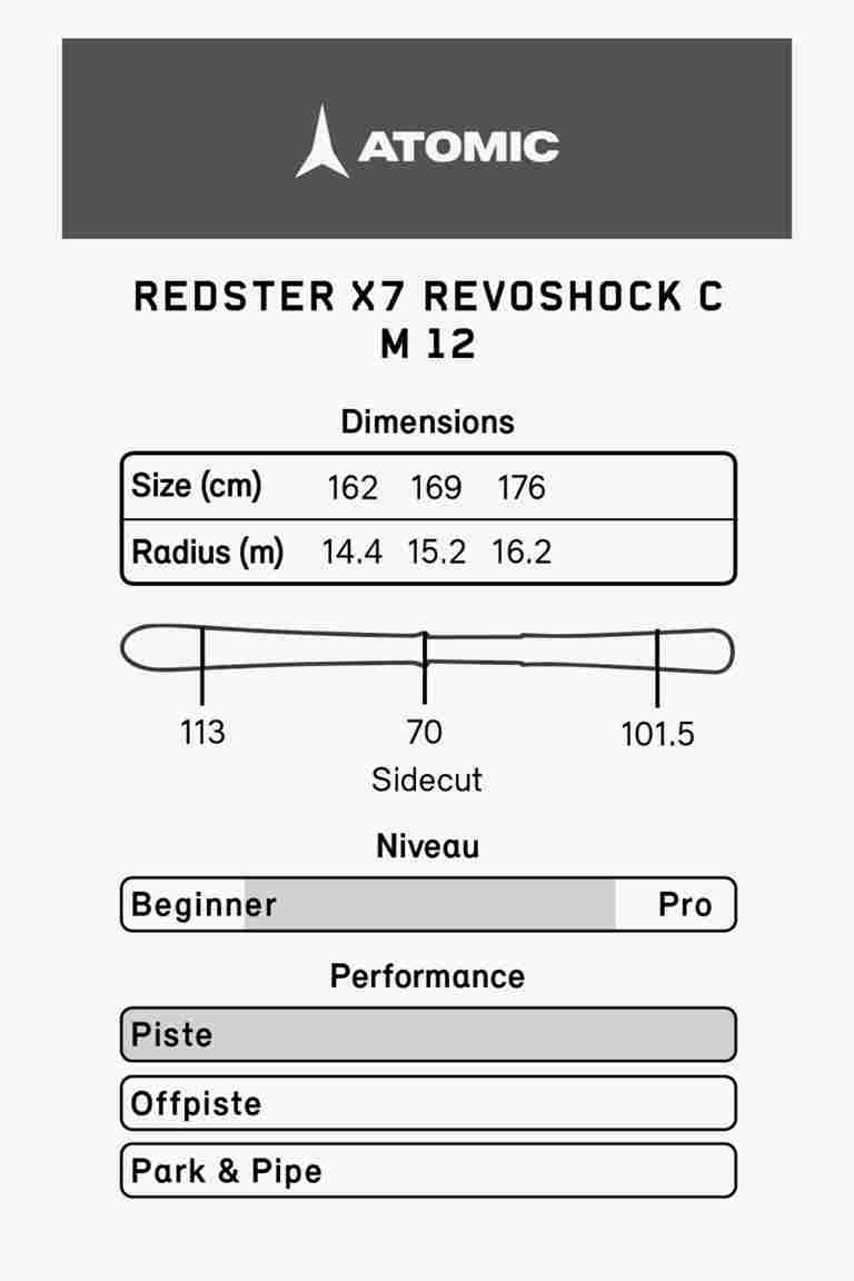 ATOMIC Redster X7 Revoshock C Damen Ski Set 23/24