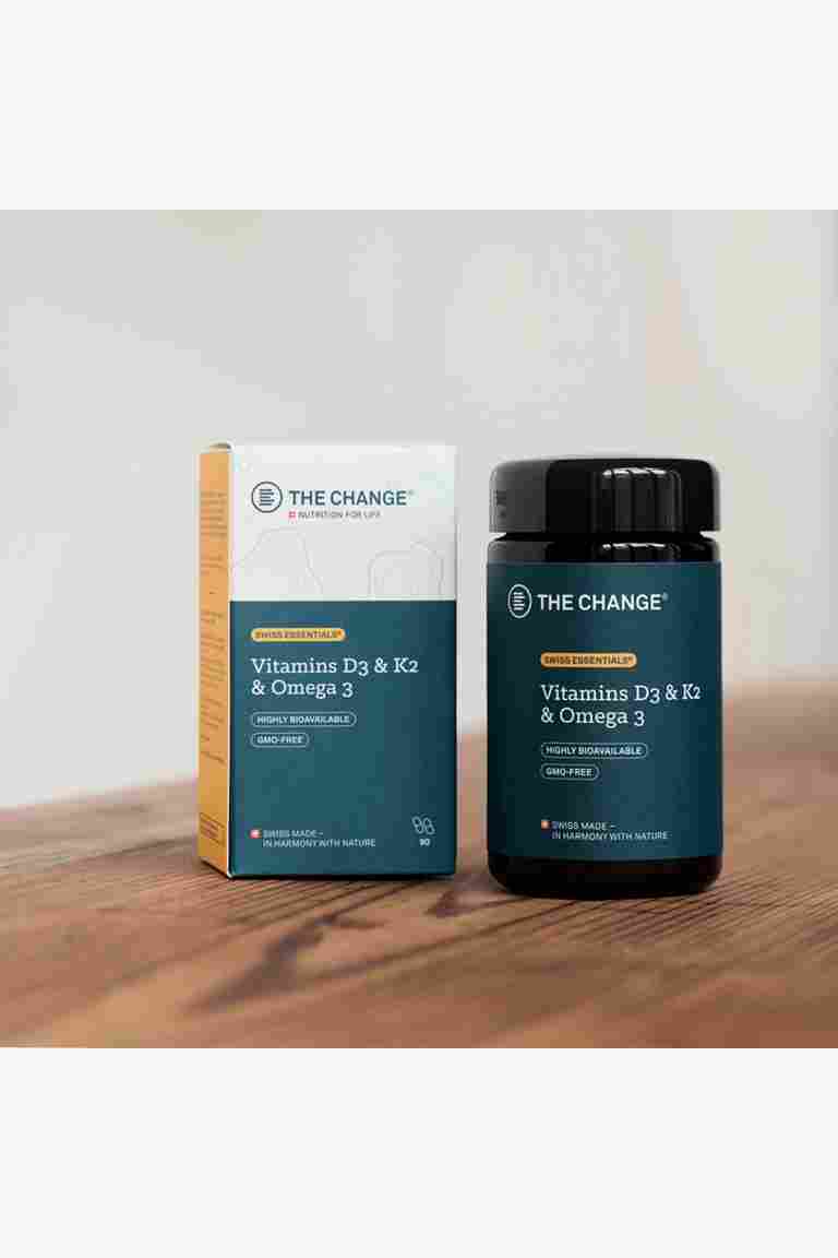 BE THE CHANGE Vitamins D3 & K2 & Omega 3 90 capsule