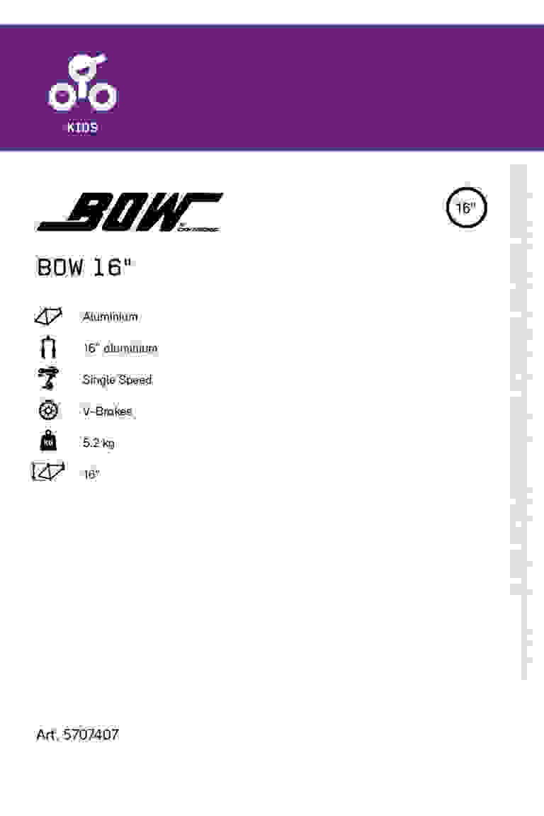 BOW 16 Kinder Mountainbike 2022