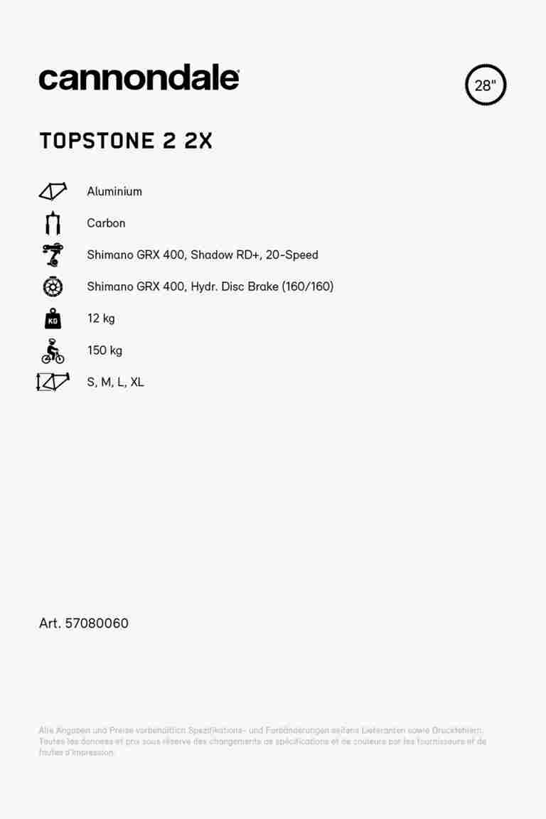 Cannondale Topstone 2 28 Gravel Bike