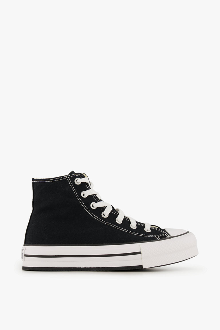 Converse noir plateforme pas hot sale cher