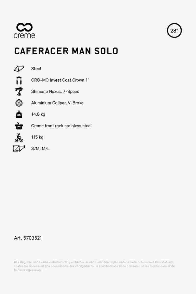 Creme Caferacer Solo 28 citybike hommes 2024