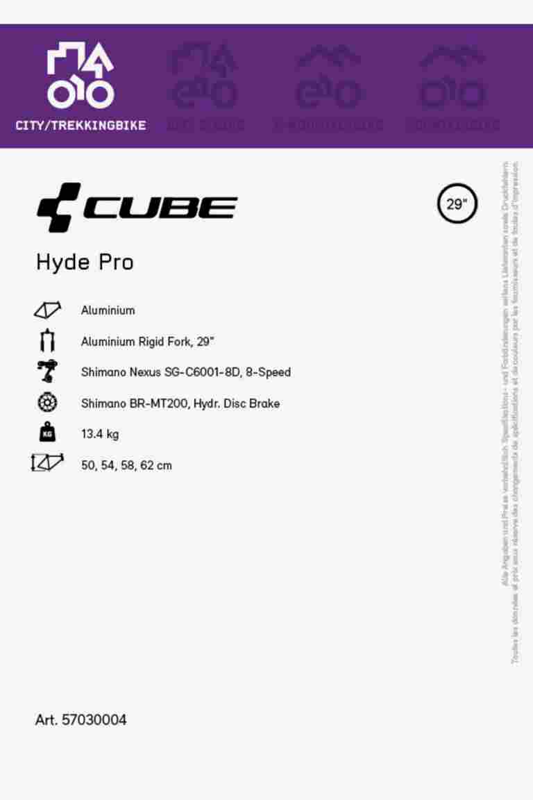 CUBE Hyde Pro 29 citybike 2023
