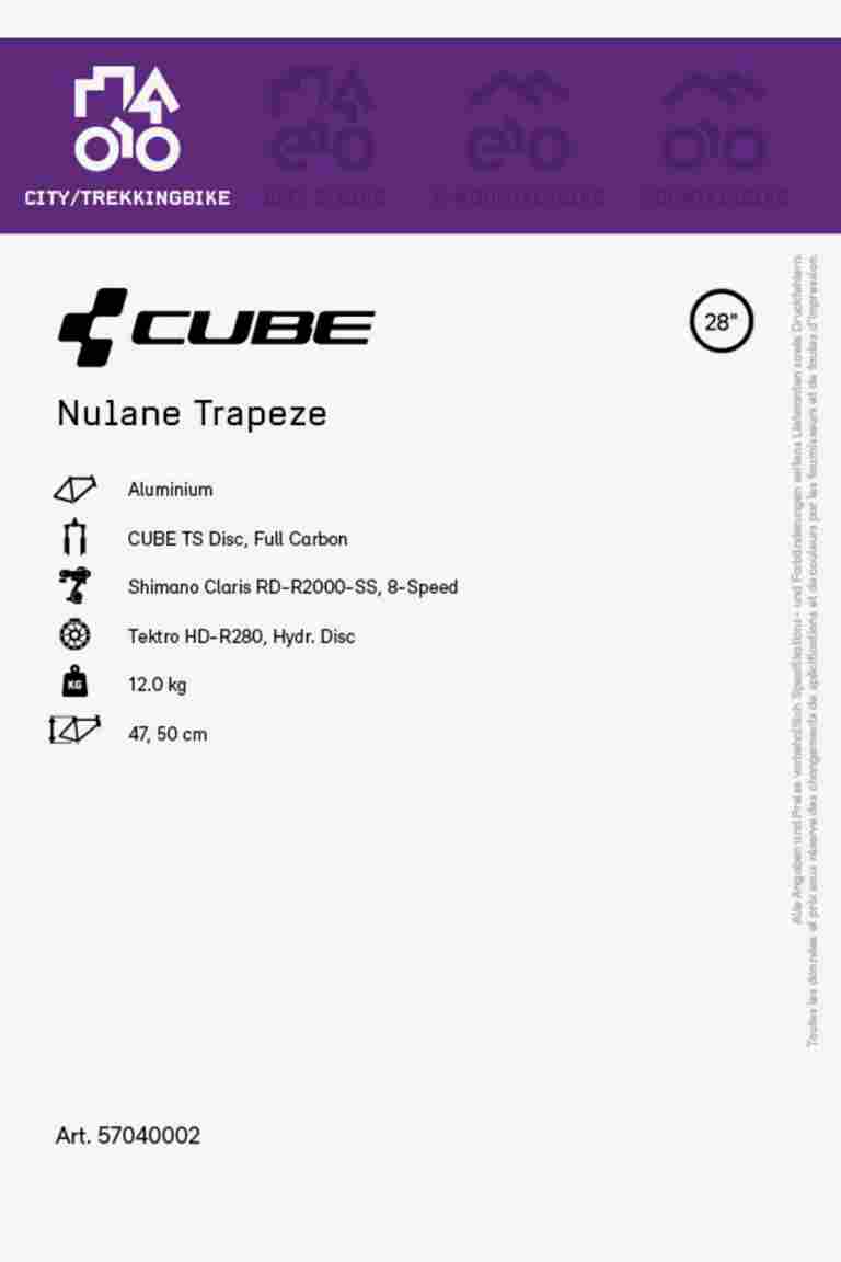 CUBE Nulane Trapeze 28 citybike femmes 2023