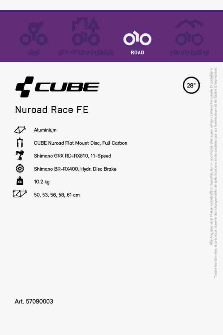 CUBE Nuroad Race FE 28 gravel bike 2023