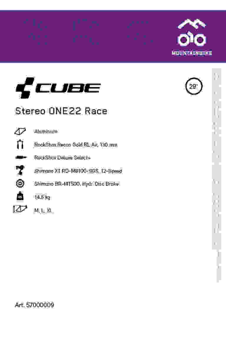 CUBE Stereo ONE22 Race 29 Mountainbike 2023