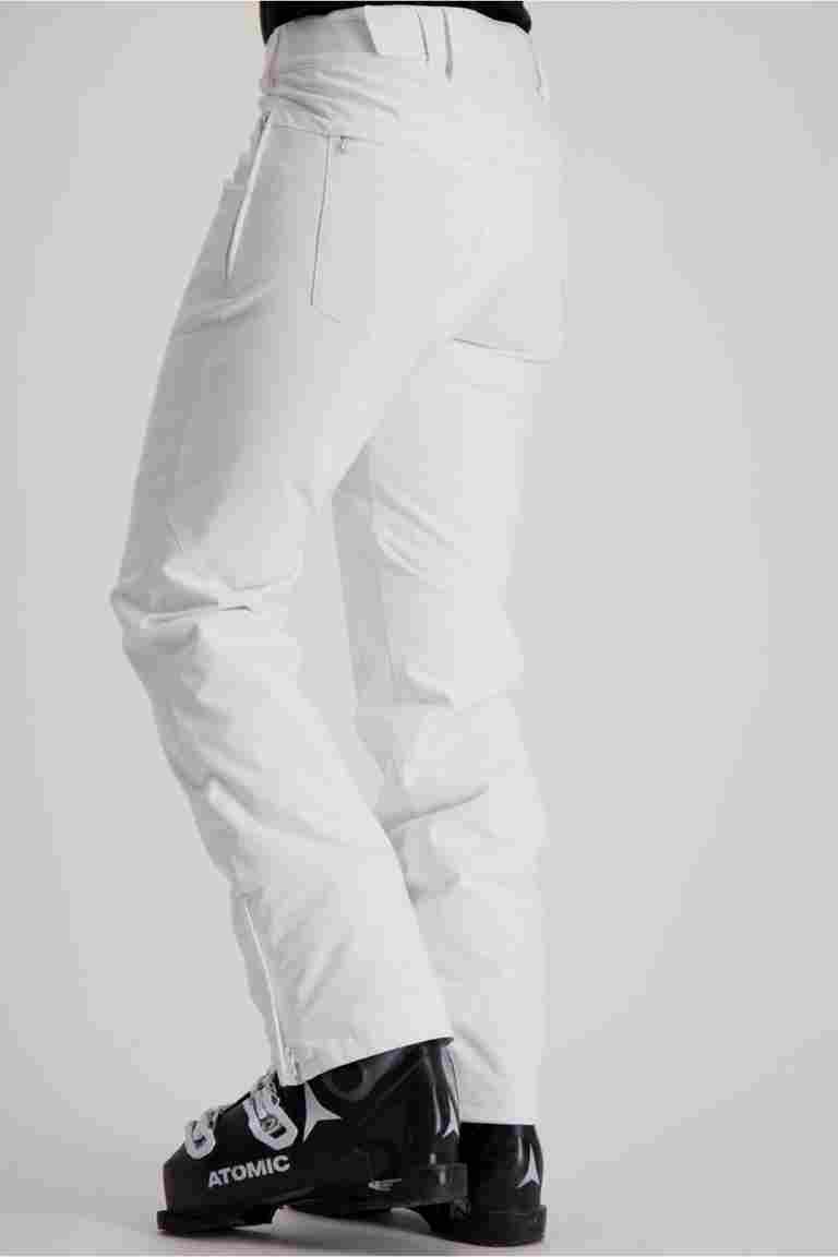 Pantalon de sport femme grande taille élastique confortable pour sports  d'hiver - Blanc neige