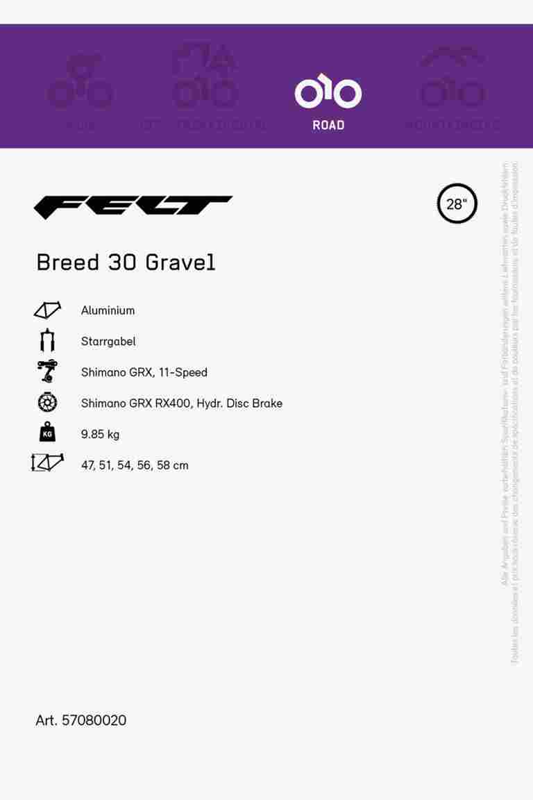 Felt Breed 30 28 Gravel Bike 2023