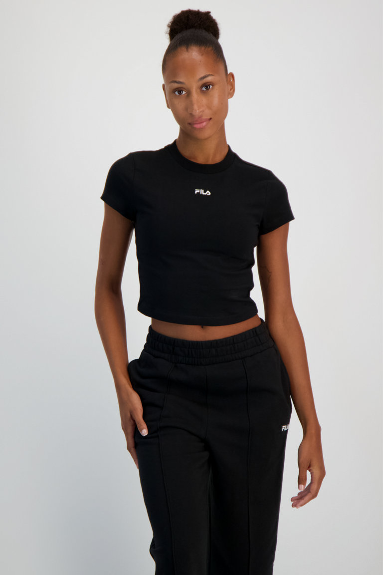 Fila Latina Cropped Damen T Shirt in schwarz kaufen ochsnersport.ch