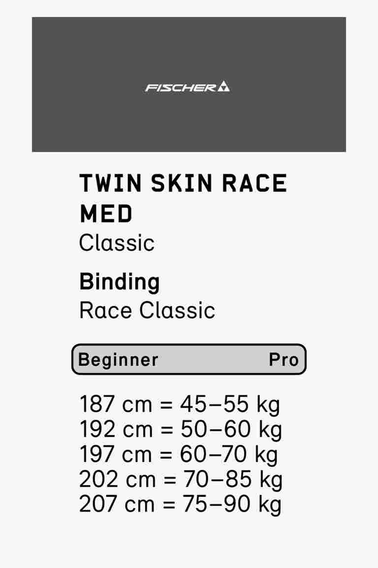 Fischer Twin Skin Race Med Langlaufski Set 23/24