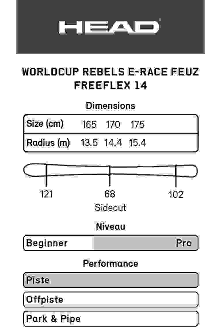 HEAD Worldcup Rebels e-Race Beat Feuz ski set 22/23
