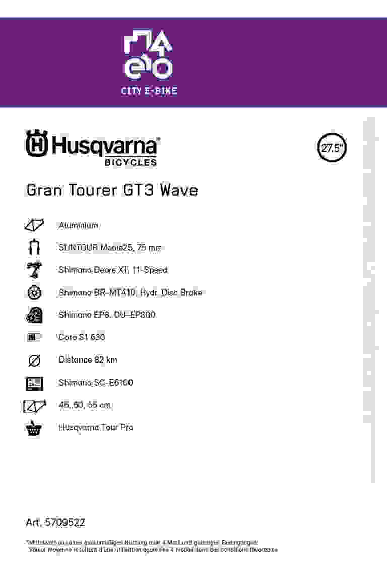 Husqvarna Gran Tourer 3 27.5 Wave e-bike 2023