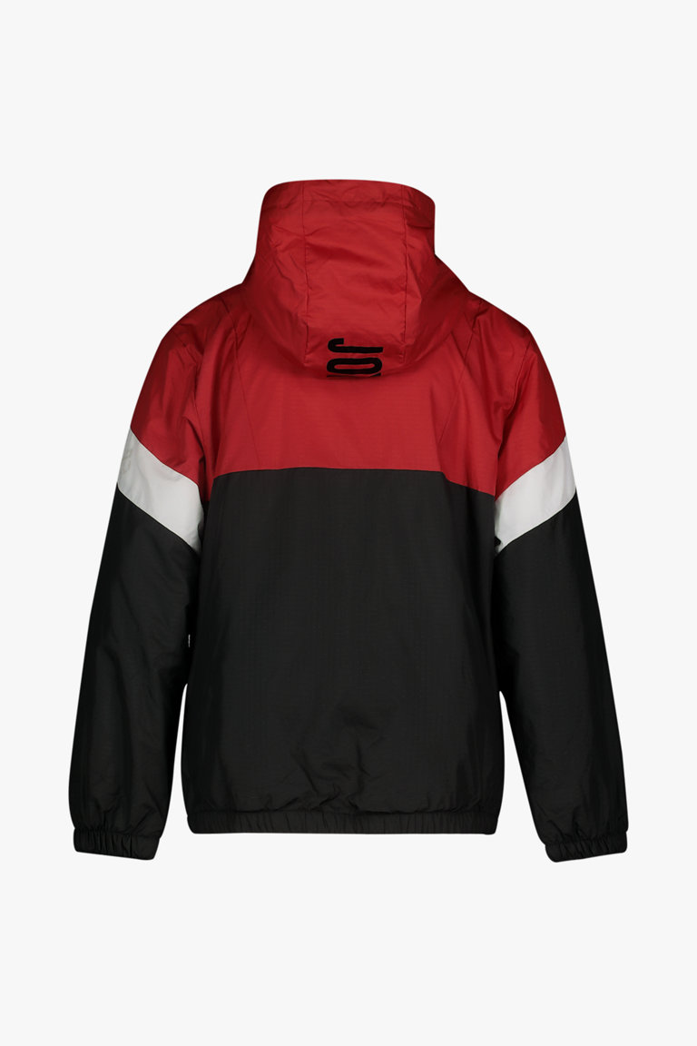 JORDAN Fleece Lined Kinder Outdoorjacke in schwarz rot kaufen ochsnersport.ch