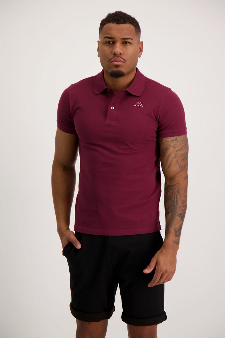 Polo on sale uomo bordeaux