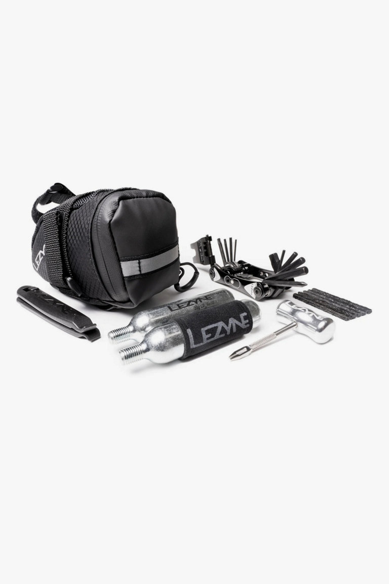 lezyne M caddy sport kit　セット 工具　サドルバッグ タイヤレバー　ポンプ　パッチ　ロードバイク 12