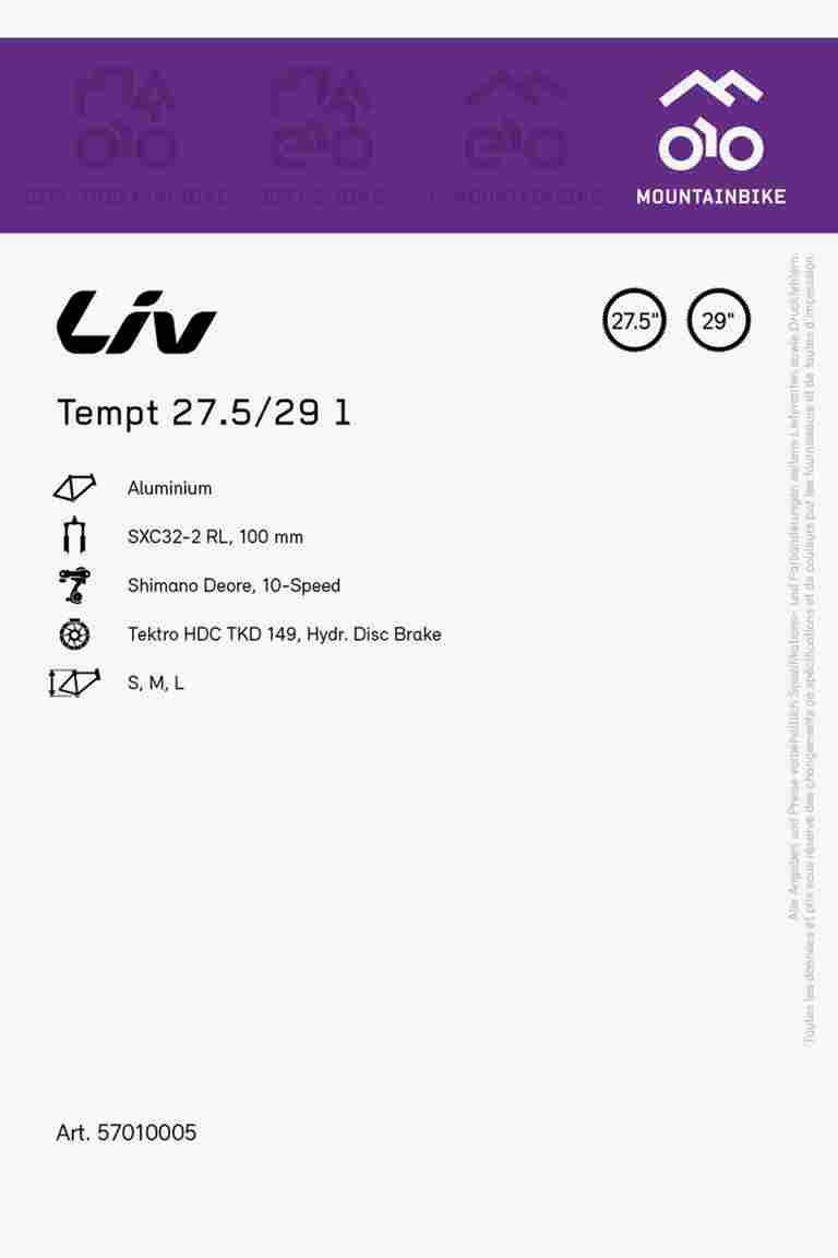Liv Tempt 1 27.5/29 Damen Mountainbike 2023