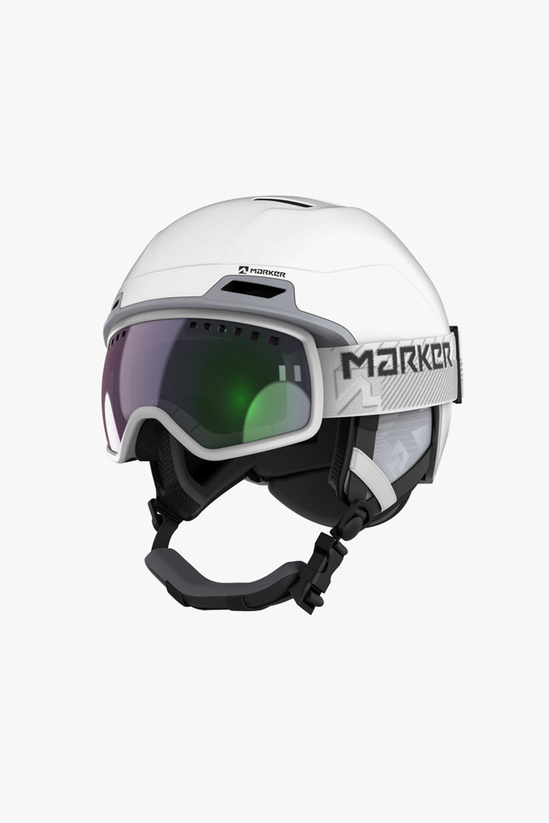 Casque hot sale ski lunette