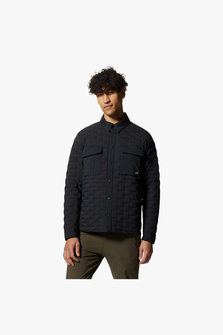 Mountain Hardwear Stretchdown Light Shacket Herren Daunenjacke in black 010 kaufen ochsnersport.ch