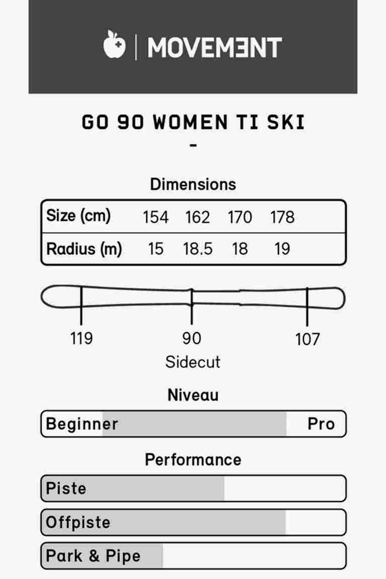 Movement GO 90 TI ski femmes 22/23