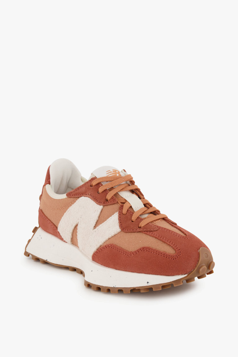 New balance cheap leder kinder orange