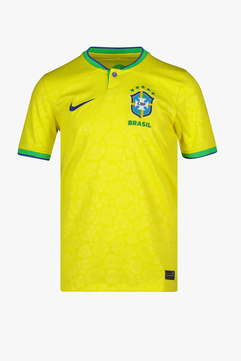 Nike Brasilien Home Replica Kinder Fussballtrikot WM 2022