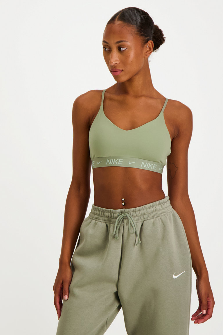 Nike Dri FIT Indy Light Damen Sport BH in olive kaufen ochsnersport.ch