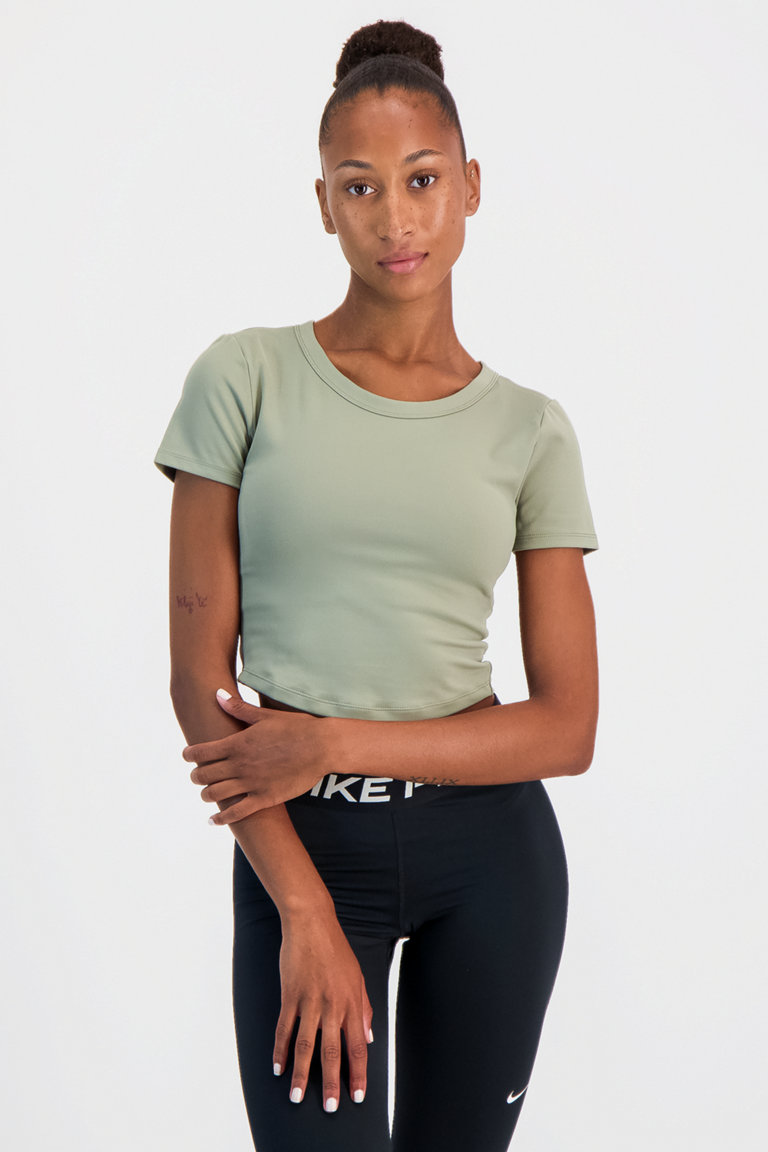 Nike Dri FIT One Fitted Crop Damen T Shirt in olive kaufen ochsnersport.ch