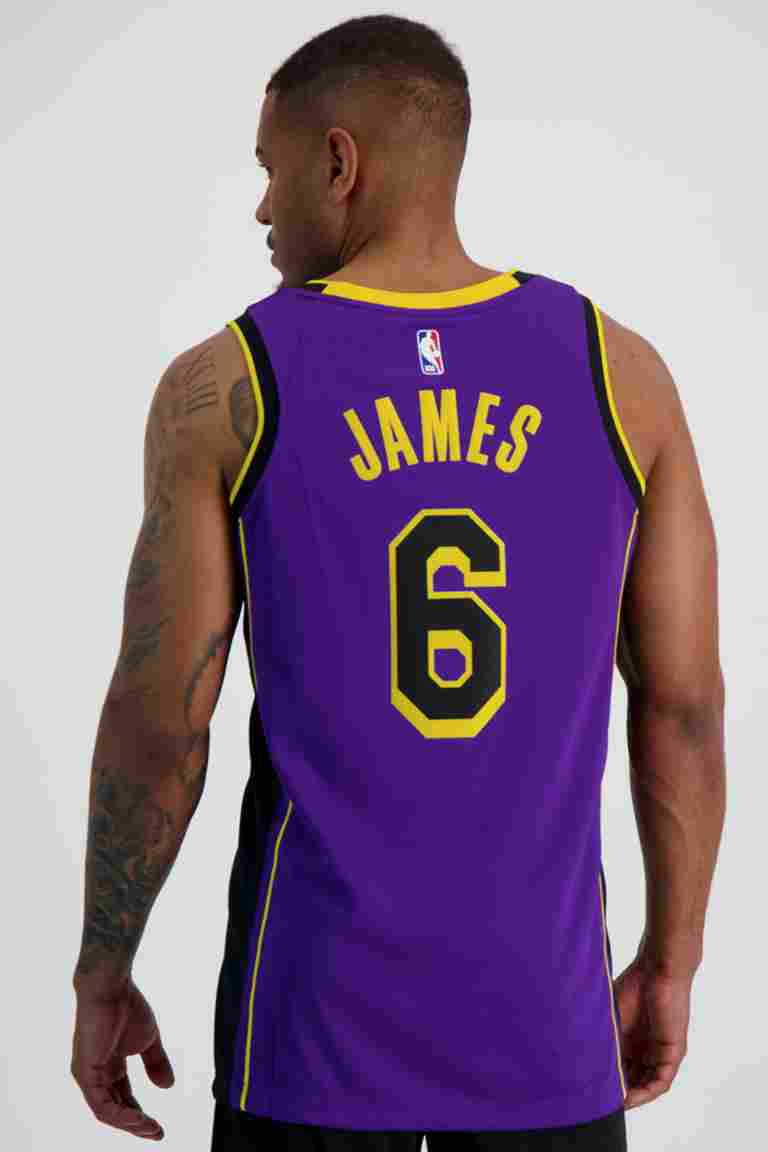 Nike Los Angeles Lakers LeBron James Herren Basketballtrikot