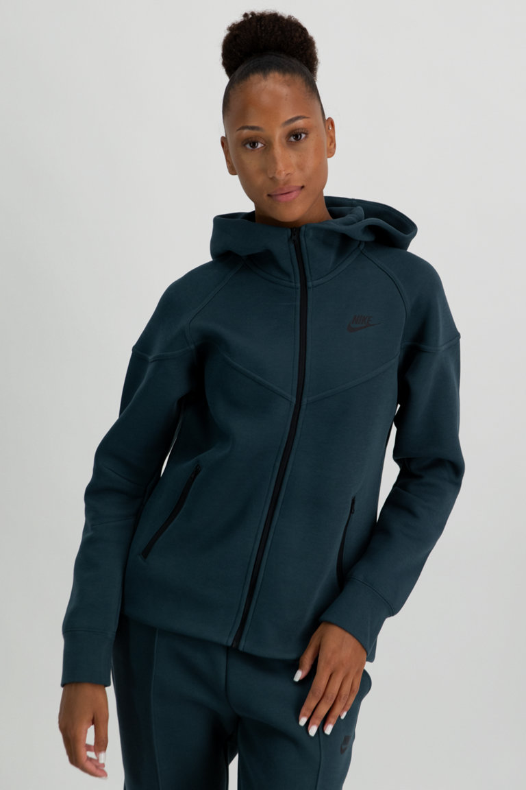 Nike Sportswear Tech Fleece Windrunner Damen Hoodie in dunkelgr n