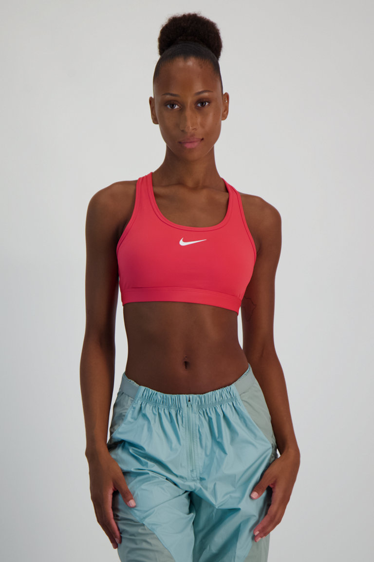 Nike Swoosh Padded Medium Damen Sport BH in berry kaufen