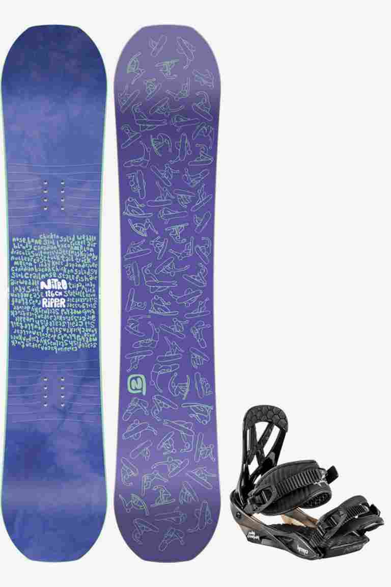 Nitro Ripper 126 cm snowboard set enfants 22/23