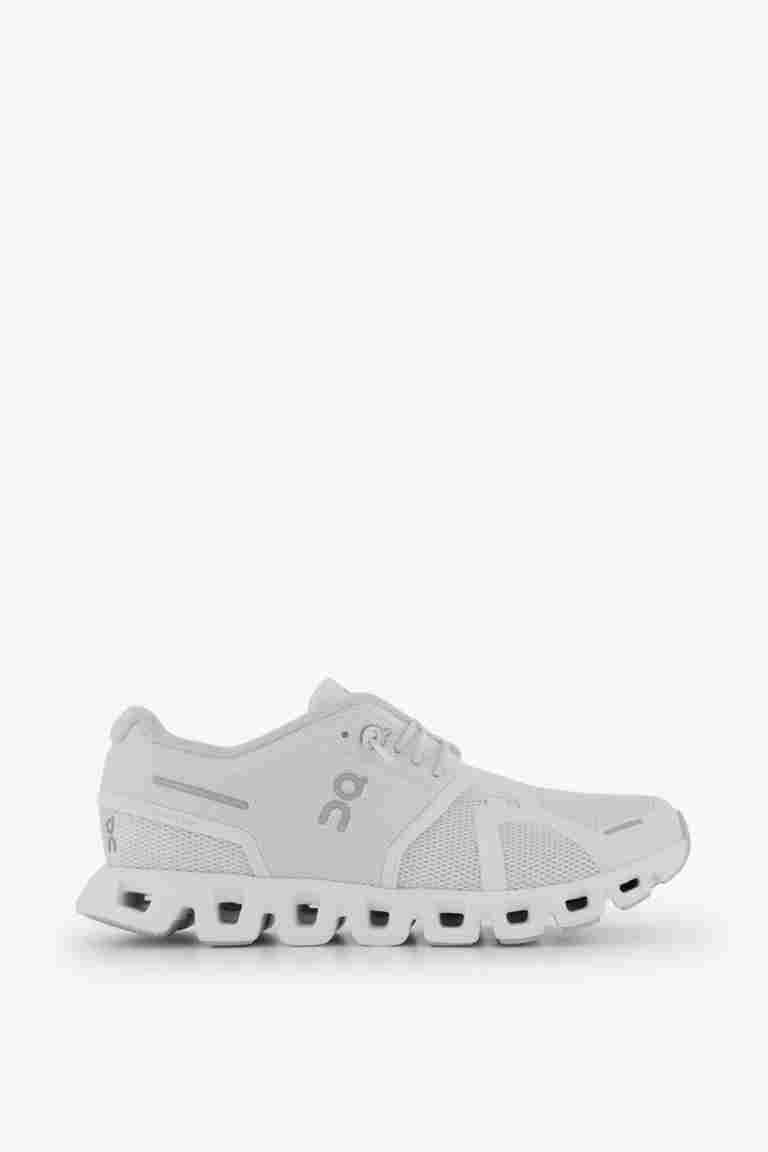 ON Cloud 5 Damen Sneaker in weiß-silber kaufen