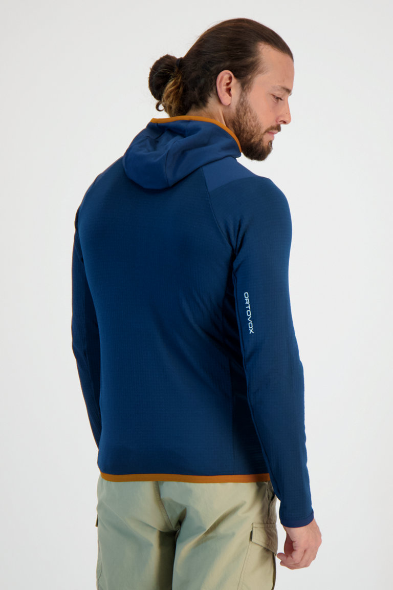 Ortovox Fleece Grid Hoodie Herren Midlayer in navyblau kaufen ochsnersport.ch