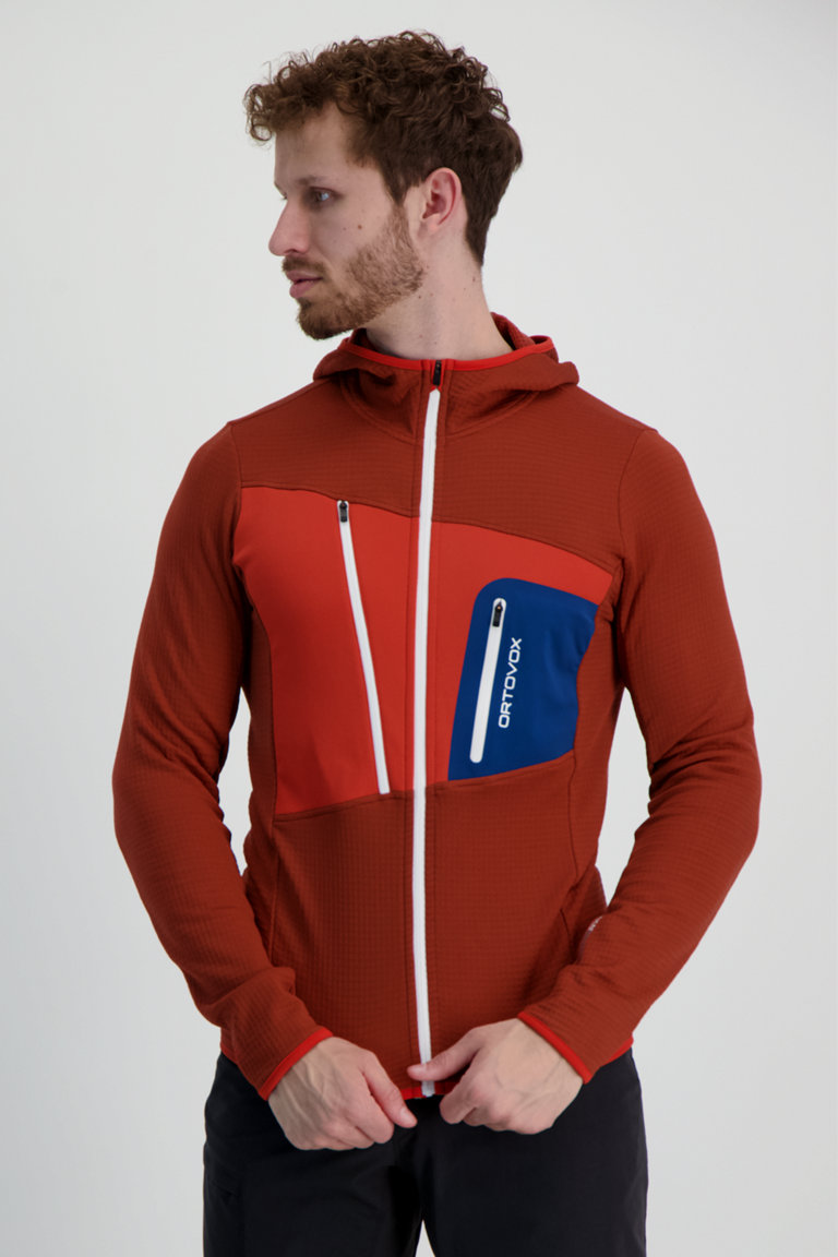 Achat Fleece Grid Hoodie midlayer hommes hommes pas cher