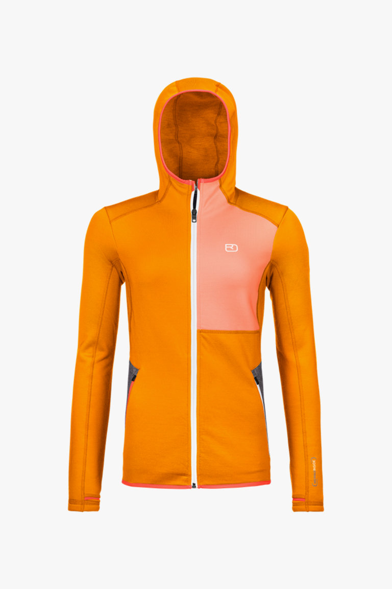 Ortovox Fleece Hoody Damen Midlayer in orange kaufen ochsnersport.ch