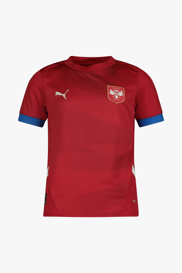 Compra Serbia Home Replica maglia da calcio bambini EURO 2024 Puma in rosso ochsnersport.ch