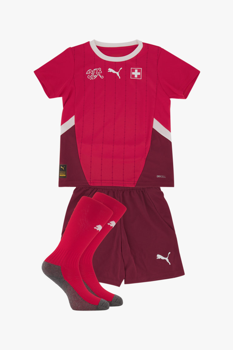 Achat Suisse Home Replica Mini kit de football enfants EURO 2024 enfants pas cher ochsnersport.ch