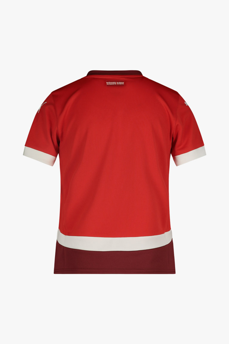 Compra Svizzera Home Replica maglia da calcio bambini EURO 2024 Puma in rosso ochsnersport.ch