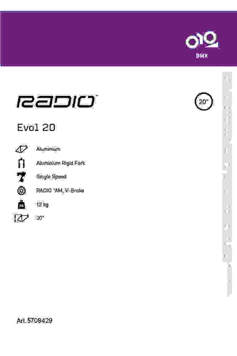 Radio Evol 20 BMX 2022