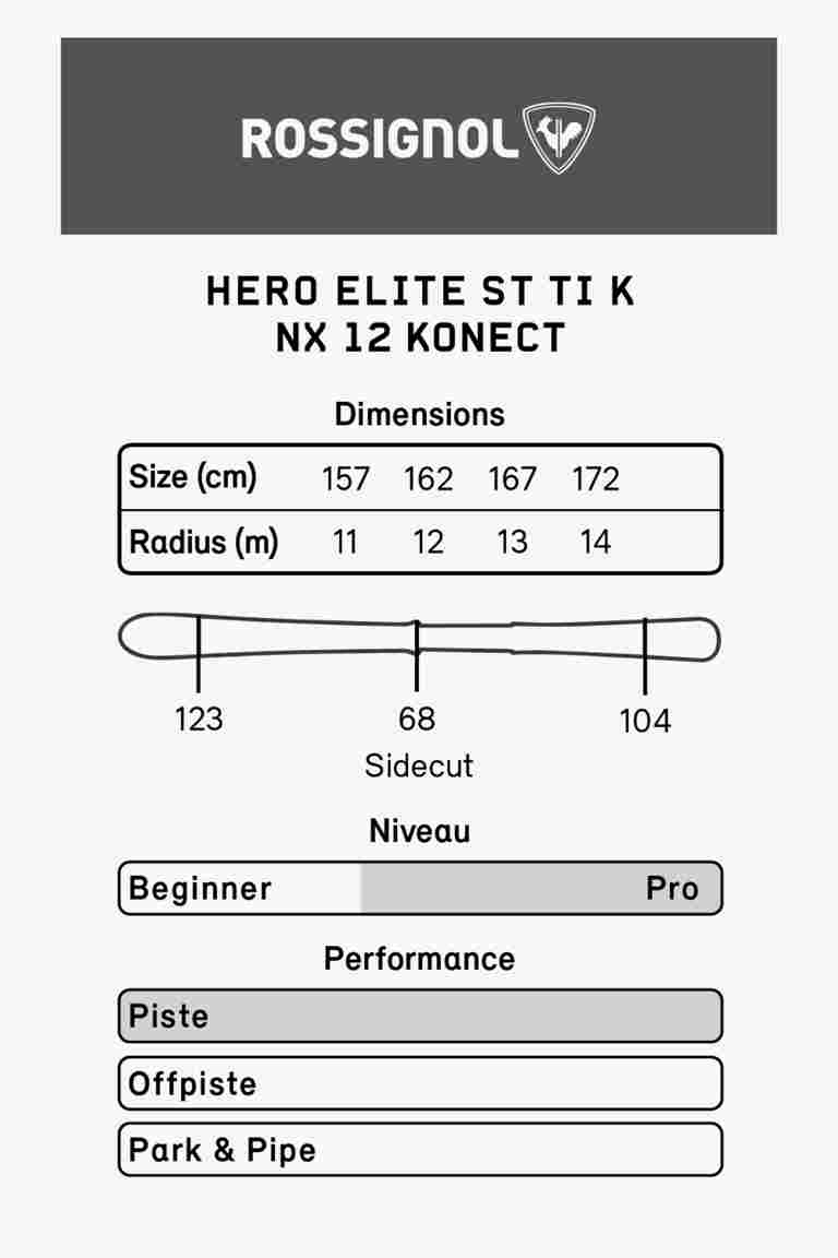 Rossignol Hero Elite ST TI ski set 22/23