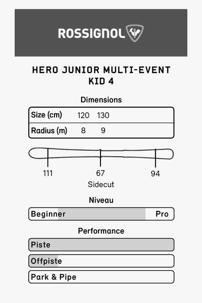 Rossignol Hero Multi-Event Kinder Ski Set 22/23