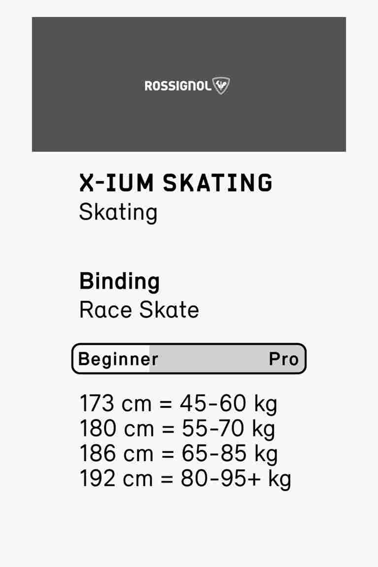Rossignol X-ium Skate ski de fond set 23/24