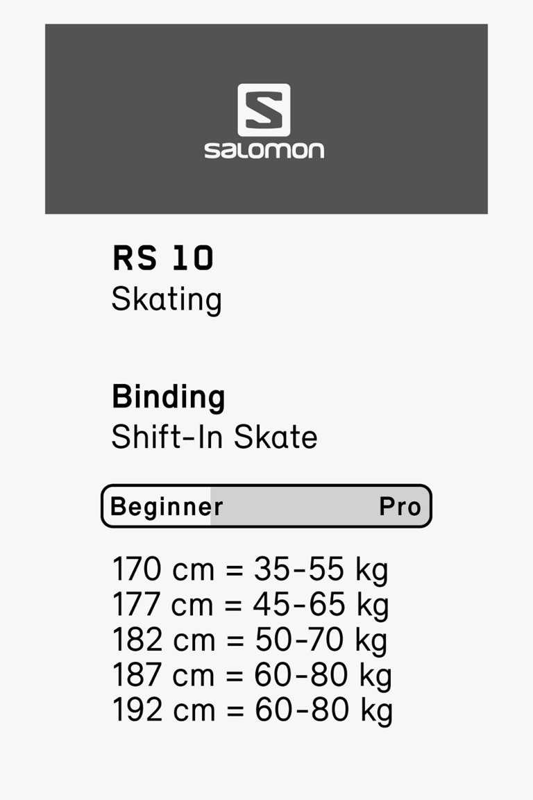 Ski de discount fond skating salomon