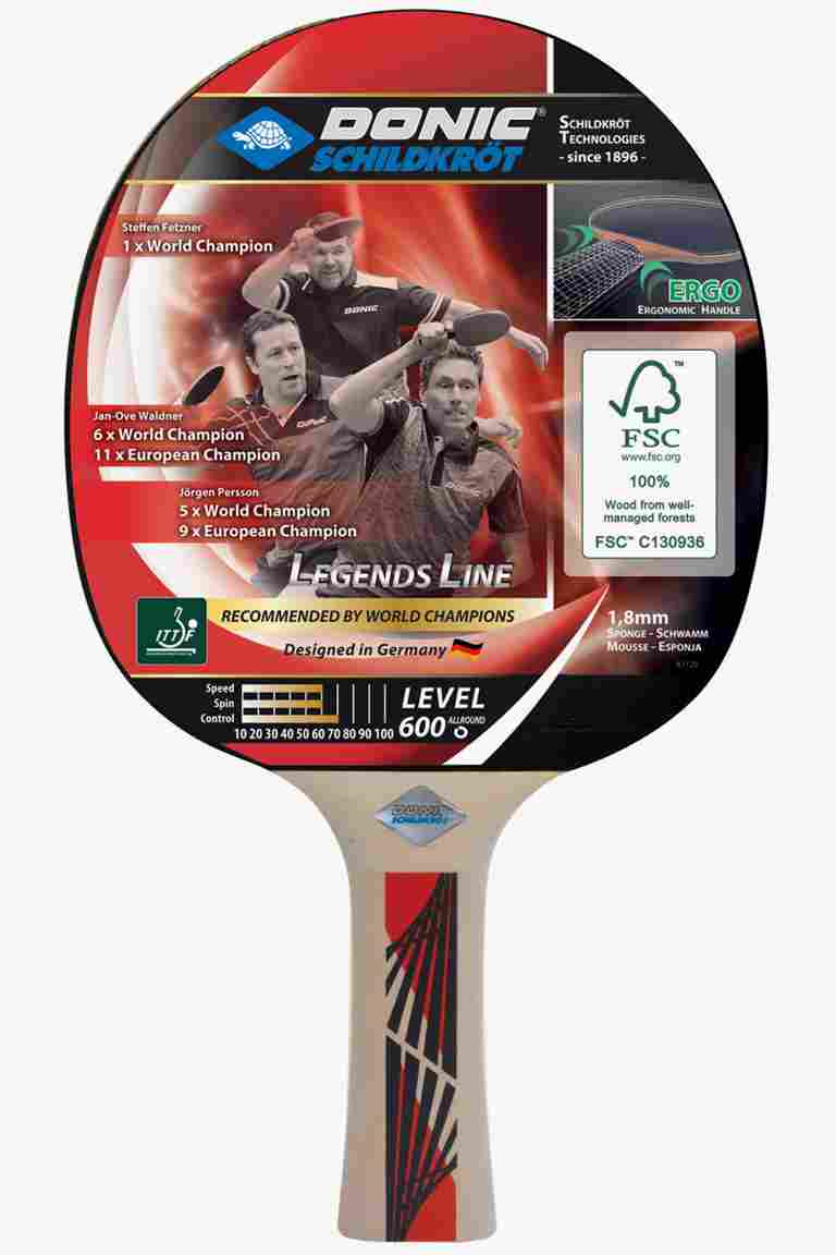 Schildkroet Legends 600 raquette de tennis de table