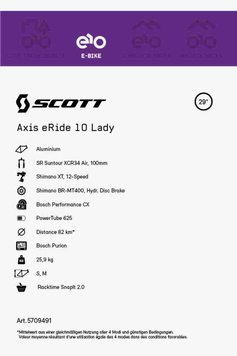 SCOTT Axis eRide 10 29 e-bike donna 2022