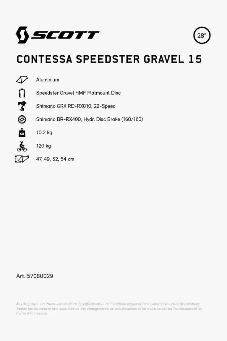 SCOTT Contessa Speedster 15 28 Damen Gravel Bike 2024