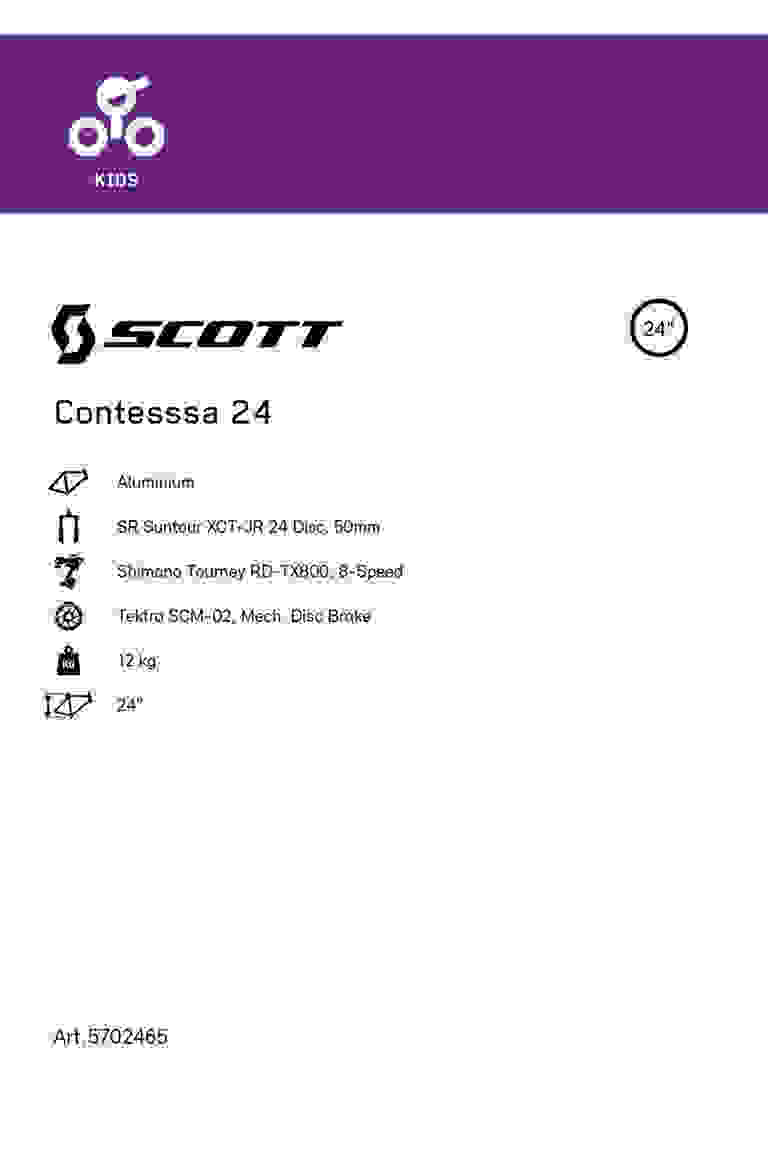 SCOTT Contesssa Disc 24 Mädchen Mountainbike 2022